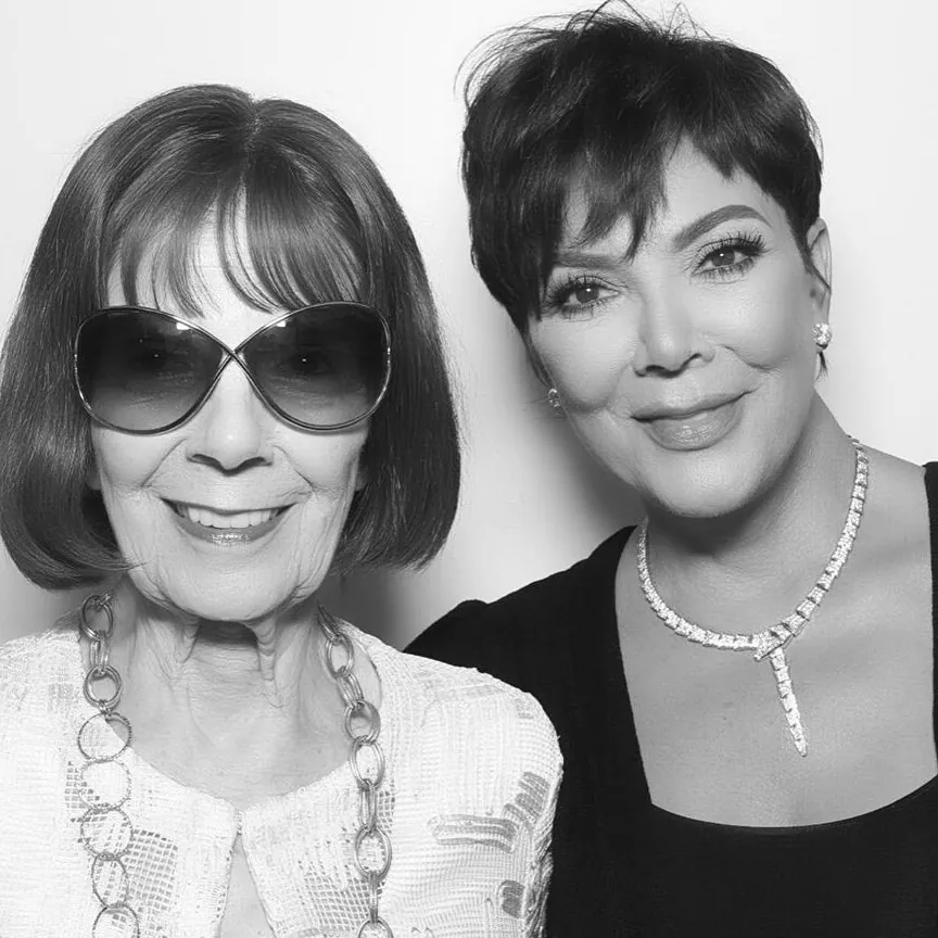 Mary Jo Campbell and his daughter Kris Jenner